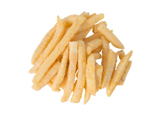 french fries coated 9mm